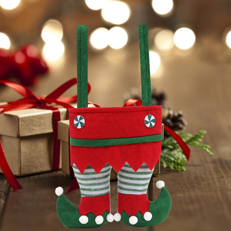 Wholesale Christmas Fabric Elf Bags, Candy Bags, Christmas Gifts and Gift Bags